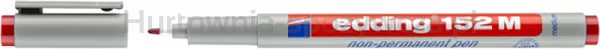 Edding Marker zmywalny e-152 M 1mm, czerwony 