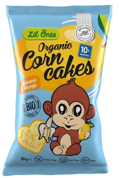 Chrupki kukurydziane banan-mango od 10 miesiąca BEZGL. BIO 30 g
