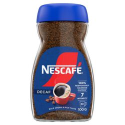 Nescafe Kawa Rozpuszczalna Decaf Bezkofeinowa 100g