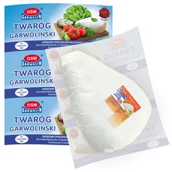 Twaróg tłusty klinek OSM Garwolin ok. 300g