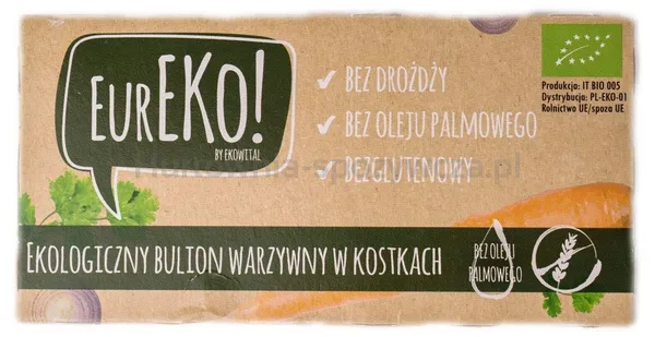 Bulion Warzywny W Kostkach Bez Drożdży, Bez Oleju Palmowego Bezgl. Bio 100 G