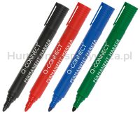 Marker permanentny Q-CONNECT, okrągły, 2-3mm (linia), czerwony - 2