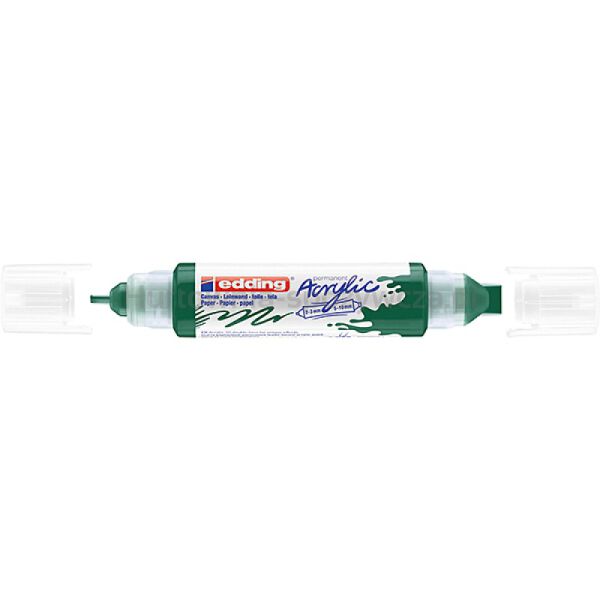 Marker akrylowy 3D e-5400 EDDING, podwójny, 2-3 mm, 5-10 mm, zielony mech - 3