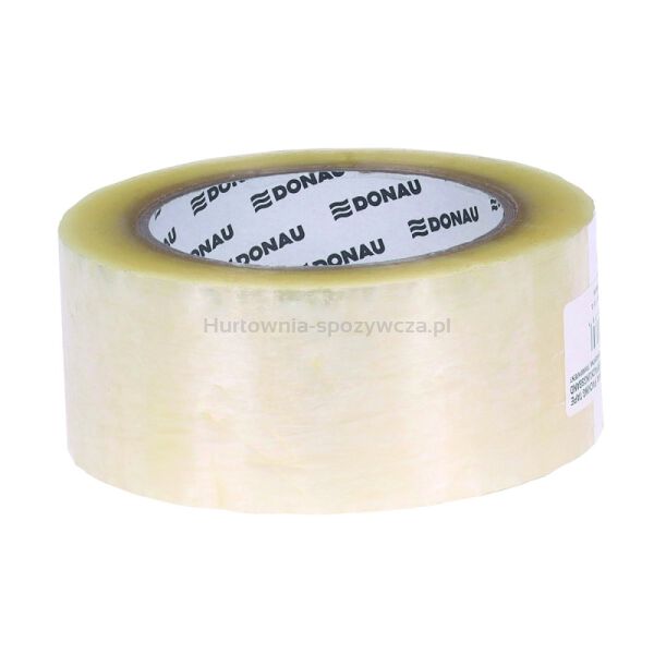 Taśma pakowa DONAU Hot-Melt , 48mm, 132m, 40mikr., transparentna - 2