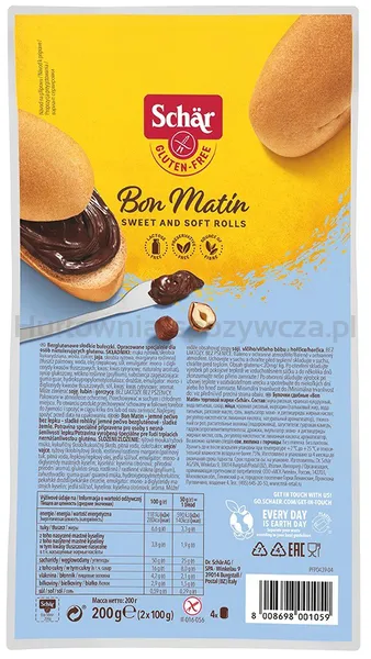 Bon matin- słodkie bułeczki BEZGL. (4x50 g) 200 g