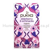 Herbata PUKKA Czarny Bez i Echinacea, 20 kopert
