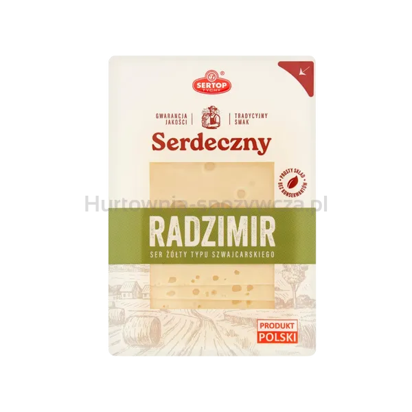 Radzimir ser dojrzewający tłusty w plastrach 135 g SERTOP