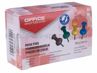 Pinezki beczułki Office Products, 50szt., mix kolorów  - 2
