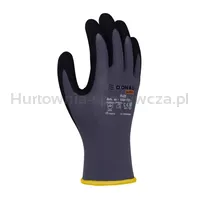 Rękawice DONAU SAFETY Flex, kat. II, rozm. 8, szare - 2