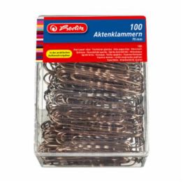 *Herlitz Spinacze Metalowe 100 Sztuk
