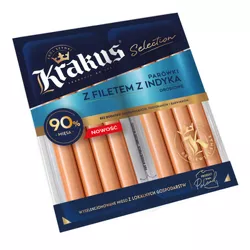 Parówki z filetem indyka 2x80 g Krakus