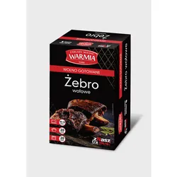 ŻEBRO WOŁOWE WOLNO GOTOWANE - PRODUKT MIĘSNY WOŁOWY Z KOŚCIĄ WARMIA ok.500G