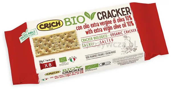 Krakersy Z Oliwą Z Oliwek Bio 250 G