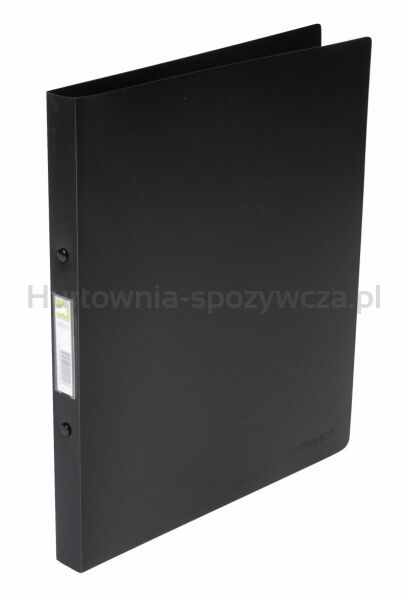 Q-Connect Segregator ringowy PP, A4/4R/16mm, transparenty czarny 