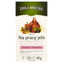 *Zioła Mnicha Herbata Na Pracę Jelit 20Tb/40G<br>(Data przydatności 30.09.2023)