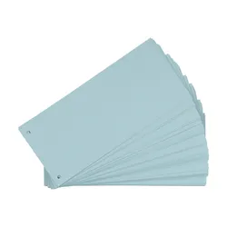 Przekładki Kartonowe Oxford Indeksujące 1/3 A4 Jasnoniebieskie 100 Sztuk