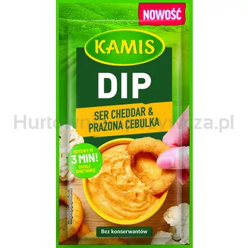 Kamis Dip ser cheddar &amp prażona cebulka 20 g
