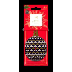 Aroma Home Odświeżacz Powietrza Do Samochodu Xmas Cellulose 3D Bauble Navy Blue &Amp Gold Zimowy Las