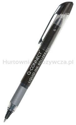 Q-Connect Cienkopis kulkowy 0,5mm (linia), czarny 