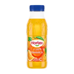 Hortex Pomarańcza Sok 100% butelka aPet 300 ml kaucja (w tym +0,50 zł/szt. zwrotnej kaucji)