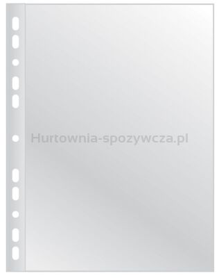 Q-Connect Koszulki na dokumenty poszerzane, PP, A4, groszkowe, 75mikr., 50szt. 