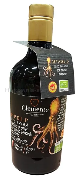 Clemente Oliwa z Oliwek extra virgin D.O.P Dauno Gargano 100% włoska BIO 500 ml