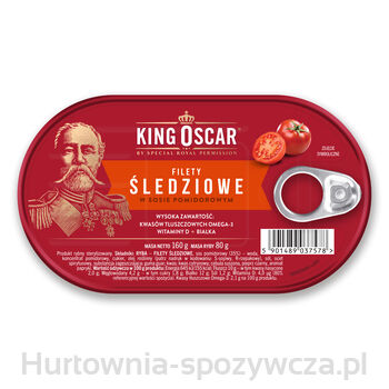 King Oscar Filety Śledziowe W Sosie Pomidorowym 160 G