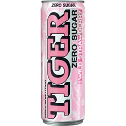 Tiger Zero Sugar o smaku Wild Strawberry gazowany napój energetyzujący 250 ml SK