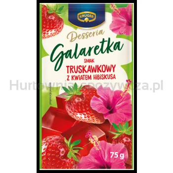 Kruger Desseria Galaretka smak truskawkowy z kwiatem hibiskusa 75g