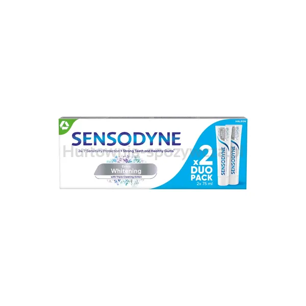 Sensodyne Extra Whitening Pasta Do Zębów Wybielająca 2X75 Ml