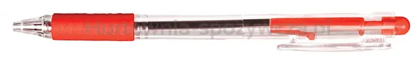 Długopis LINC Tip Top Grip, śr. kulki 0,7mm, gr. linii 0,3mm, czerwony