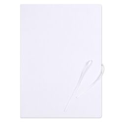 Teczka wiązana OFFICE PRODUCTS Premium, karton, A4, 350gsm, 3-skrz., biała