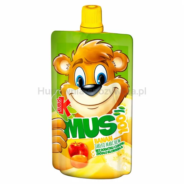 Kubuś Mus 100% Banan Jabłko 100 G