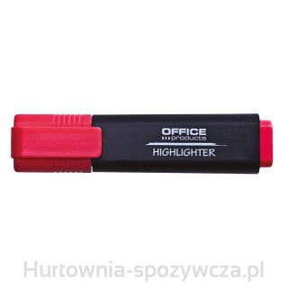 Zakreślacz Fluorescencyjny Office Products, 1-5Mm (Linia), Czerwony