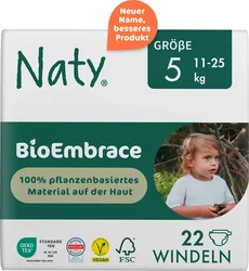 Ekologiczne pieluchy jednorazowe, rozmiar 5, 11-25 kg, 22 szt