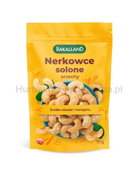 Orzechy nerkowca lekko solone, Bakalland, 70gr