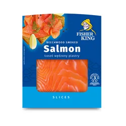 Fisherking Łosoś Wędzony Plastry 100 G
