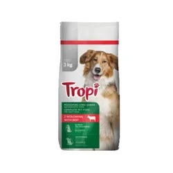 Tropi karma sucha dla psów 3kg z wołowiną