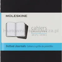Zestaw 3 Zeszytów MOLESKINE Cahier Journals P (9x14cm) w kropki, 64 strony, czarny - 10