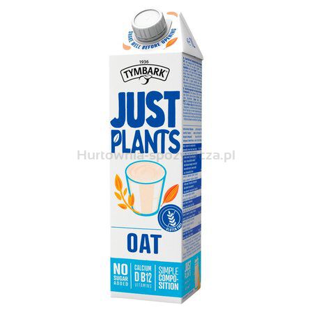 Napój roślinny TYMBARK Just Plants, owsiany, 1l