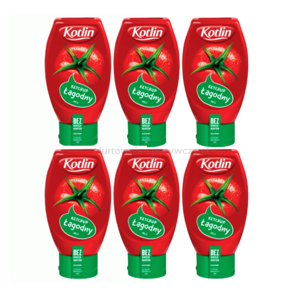 Kotlin Ketchup Łagodny 450 G x 6 sztuk