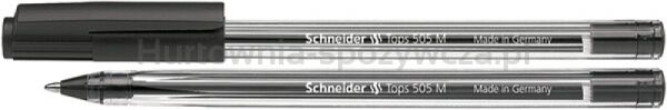 Schneider Długopis Tops 505, M, czarny 
