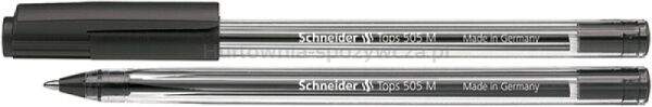 Schneider Długopis Tops 505, M, czarny 