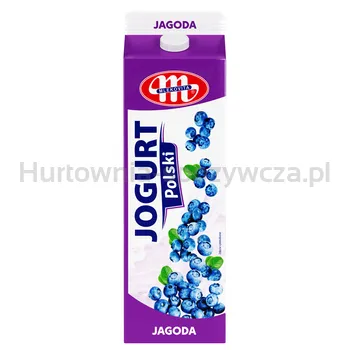 Mlekovita Jogurt Polski Jagoda Karton 1Kg