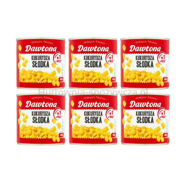 Dawtona Kukurydza Konserwowa Słodka 400G x 6 sztuk