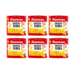 Dawtona Kukurydza Konserwowa Słodka 400G x 6 sztuk
