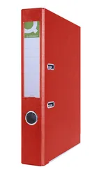 Q-Connect Segregator Hero z szyną, PP, A4/55mm, czerwony 