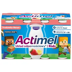 Actimel Kids Truskawka-Banan (8 X 100 G)