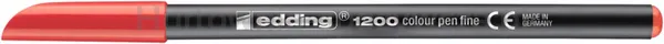 Pisak z cienką końcówką e-1200 EDDING, 1mm, czerwony