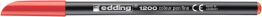 Pisak z cienką końcówką e-1200 EDDING, 1mm, czerwony